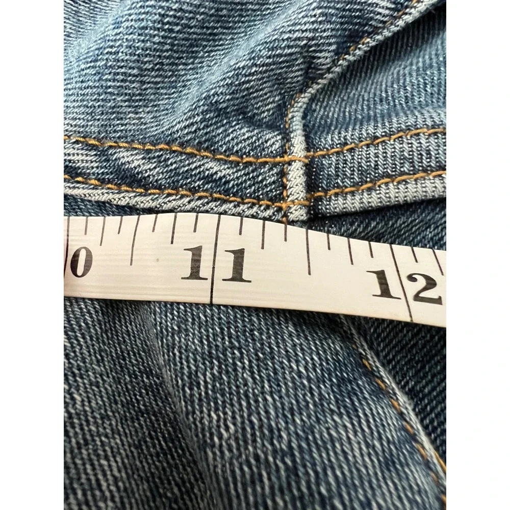 Pilcro and the Letterpress High Rise Cigarette Distressed Jeans Blue 27 - Picture 12 of 13